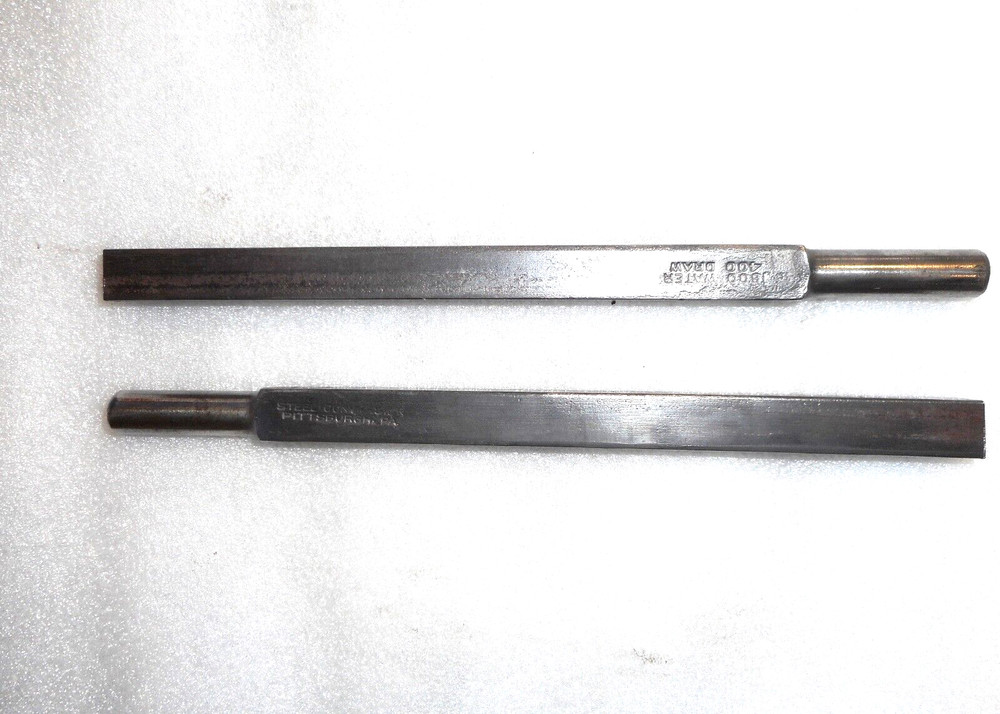 PNEUMATIC CHISEL BLANK, .498 SHANK, ALLOY STEEL, Blacksmith Ready