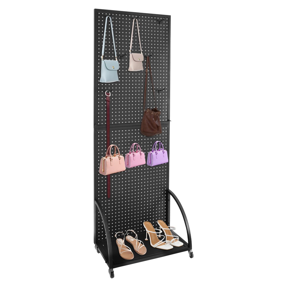 Pegboard Display Stand, Merchandise Display Rack, Retail Pegboard Rack