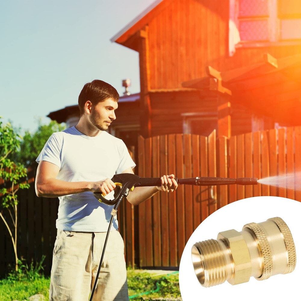 LIULO TOOL 4 Pack Pressure Washer Quick Connect Kit, Quick Disconnect Kit, Me...