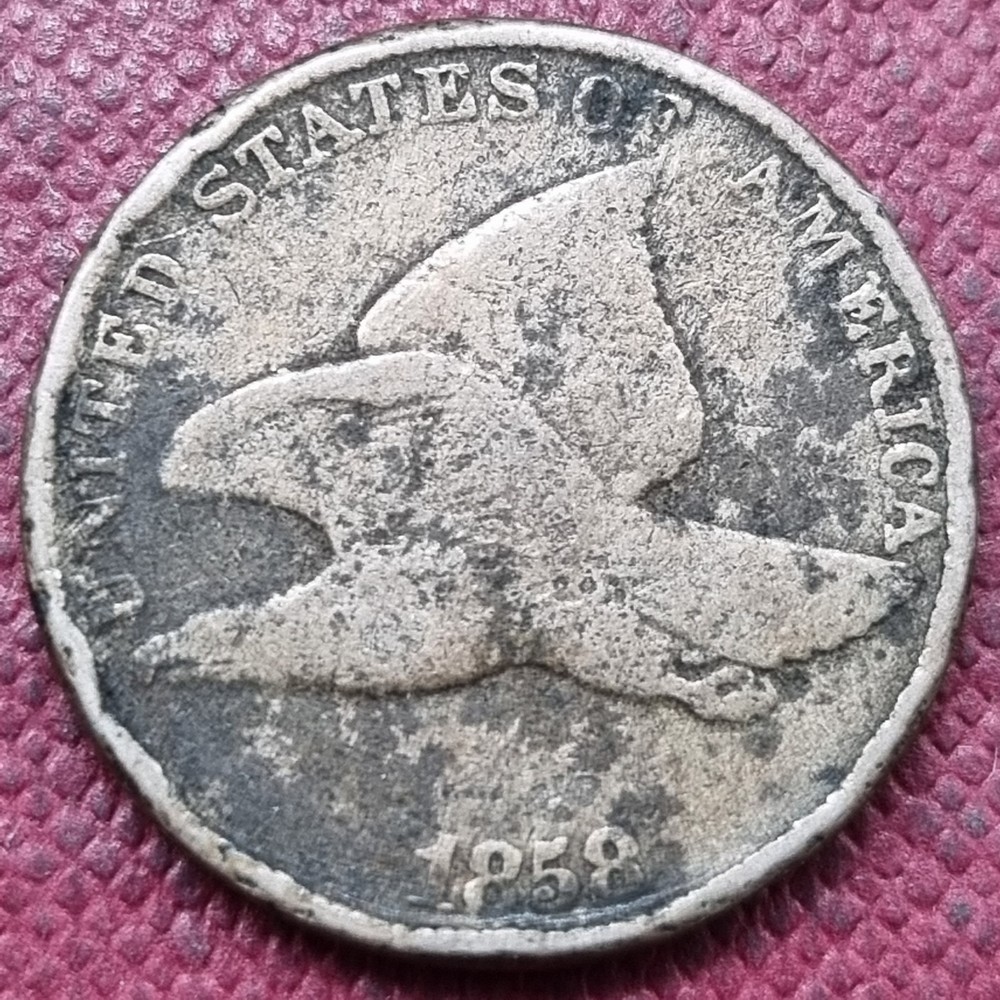 1858 Flying Eagle Cent 1c Better Grade #93420