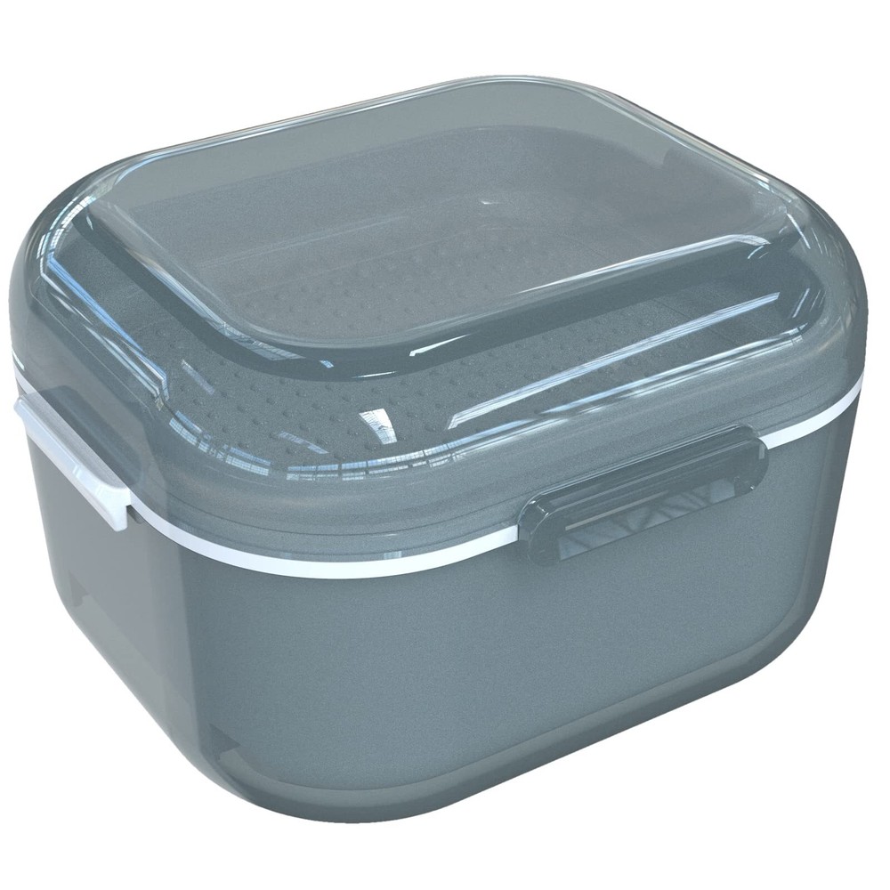 Denture Case, Denture Cup for Soaking Dentures(No Leak Proof), Thorough Clean...