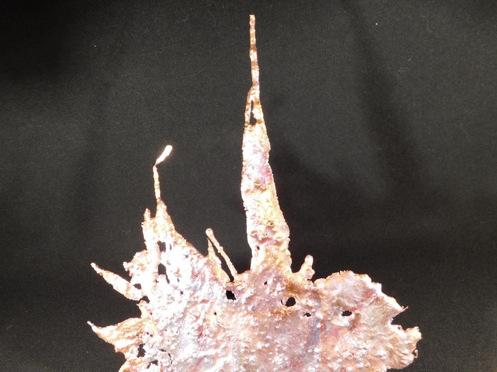 BIG! Bright Solid Solid COPPER Splash ART Sculpture Arizona 431gr