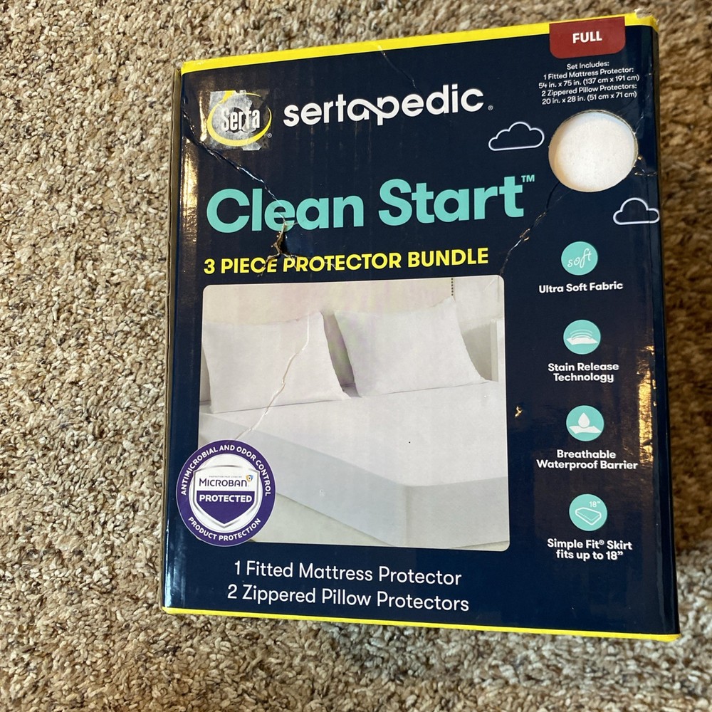 Serta Setapedic Clean Start 3 Piece Protector Bundle Full