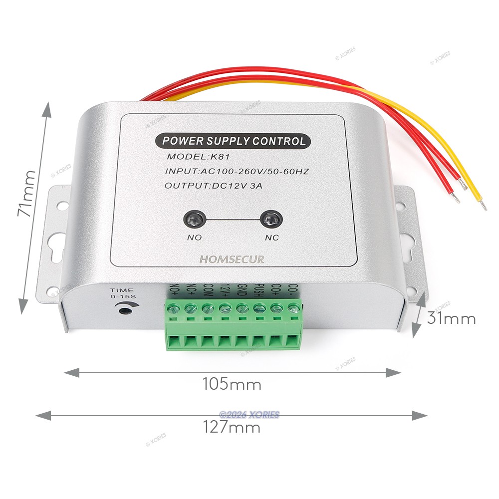 HOMSECUR IP66 APP WIFI RFID Access Control Set NO Strike Lock