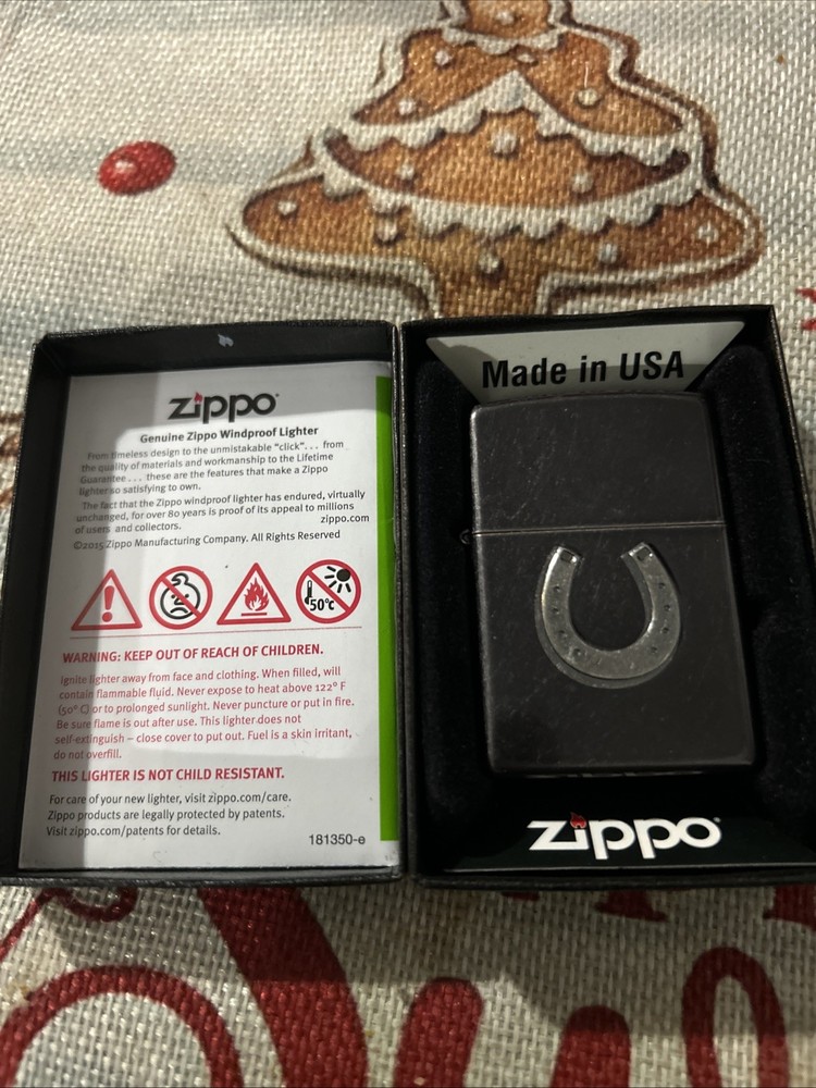 Zippo Horseshoe Grey Lighter