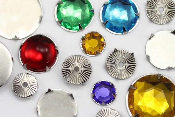 8MM / SS40 Tiffany Settings - 100 Pieces - Silver