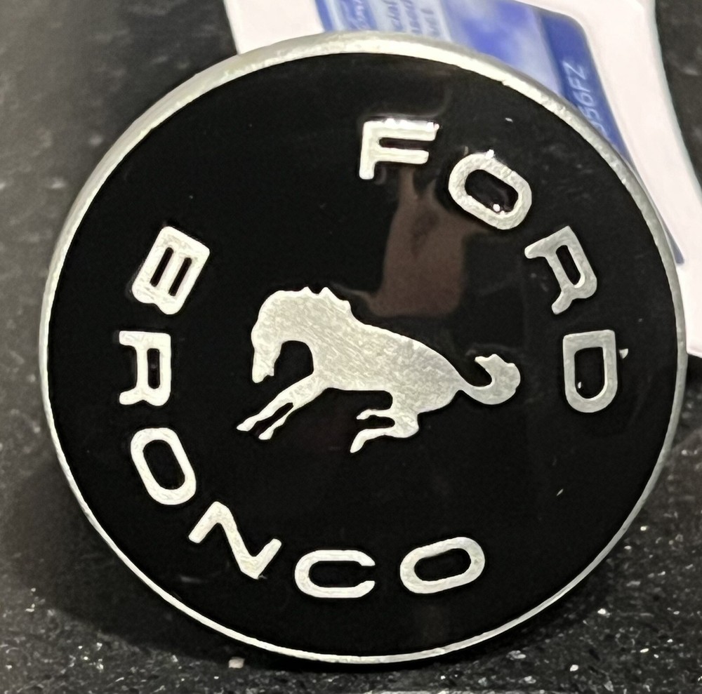 Ford Bronco Drawer Pulls Cabinet Dresser Pull Black Silver Round