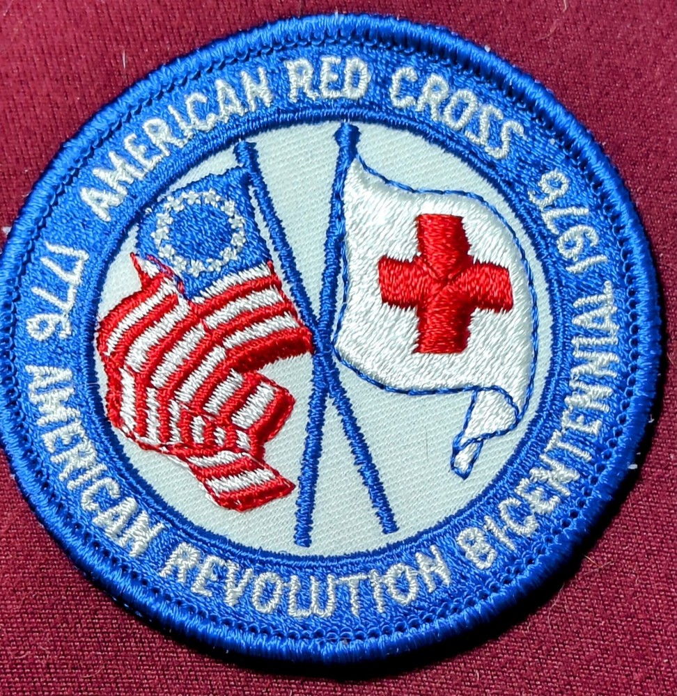 American Red Cross 1976 Bicentennial Sew On Patch 3"