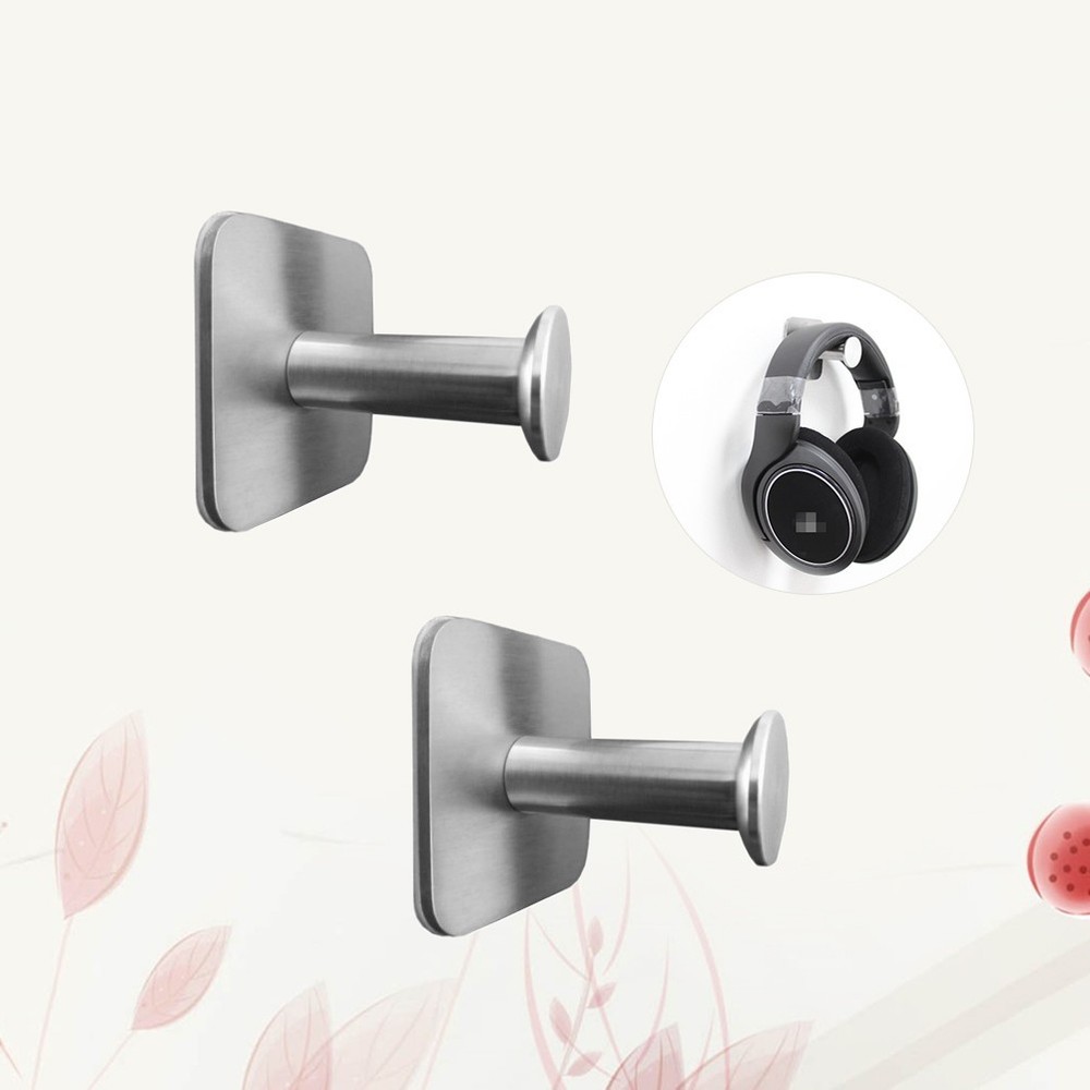 2 Pcs under Desk Headset Holder Earphone Bracket Headphone Stand