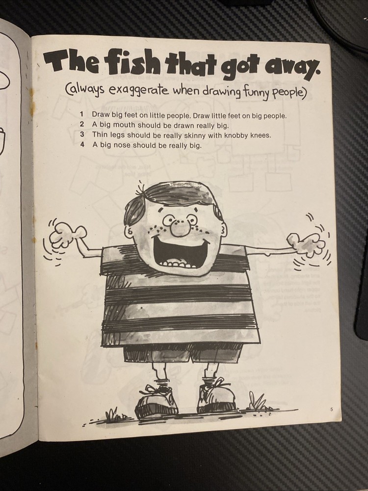 How To Draw Funny People - 1981 Book