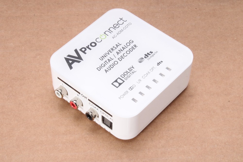 AV Pro AC-ADM-COTO Digital / Analog Audio Decoder With Power Supply