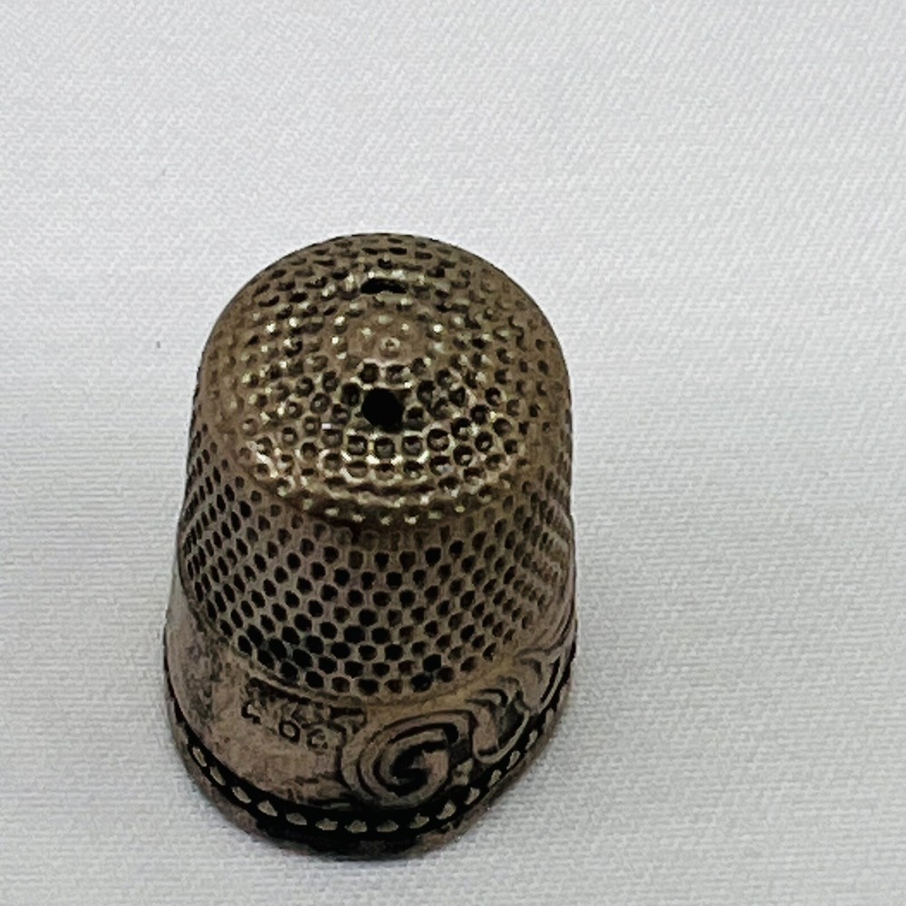 Sterling Silver Thimble Vintage Sewing Thimble Size 9