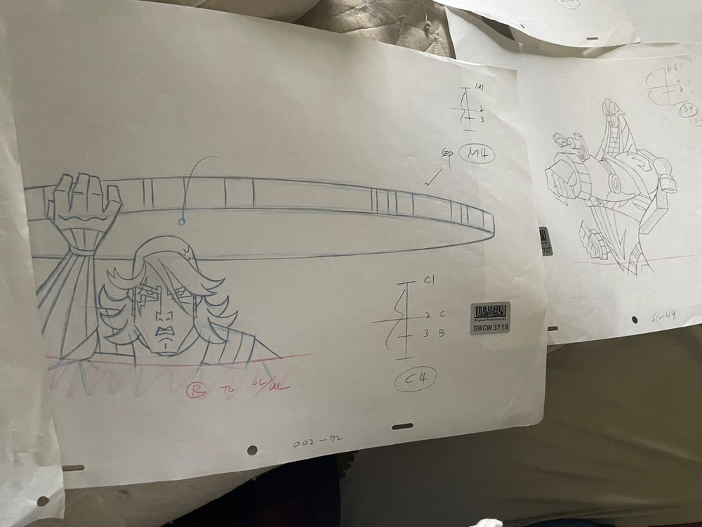 Star Wars clone wars production drawing cartoon network cel