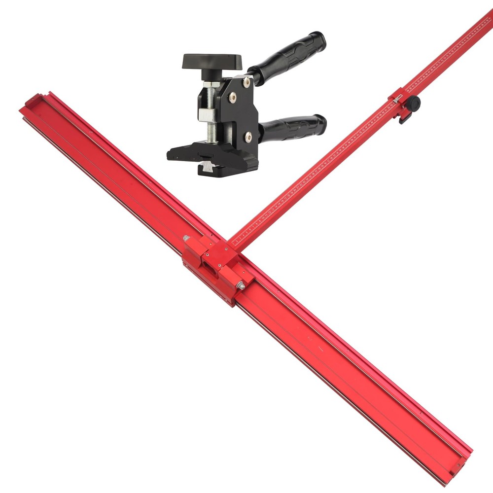 Professional Tile Cutter, Large Format Manual Cutting Tool with Adjustable F