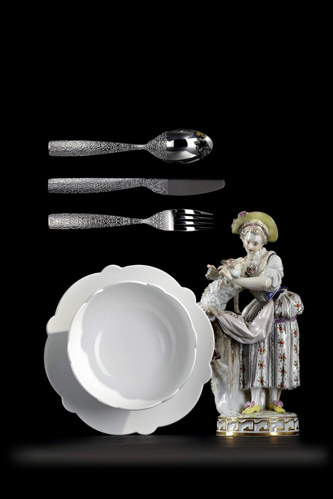 MW03S24 "Dressed" 24-Piece Silver Cake Server Set for Elegant Serving