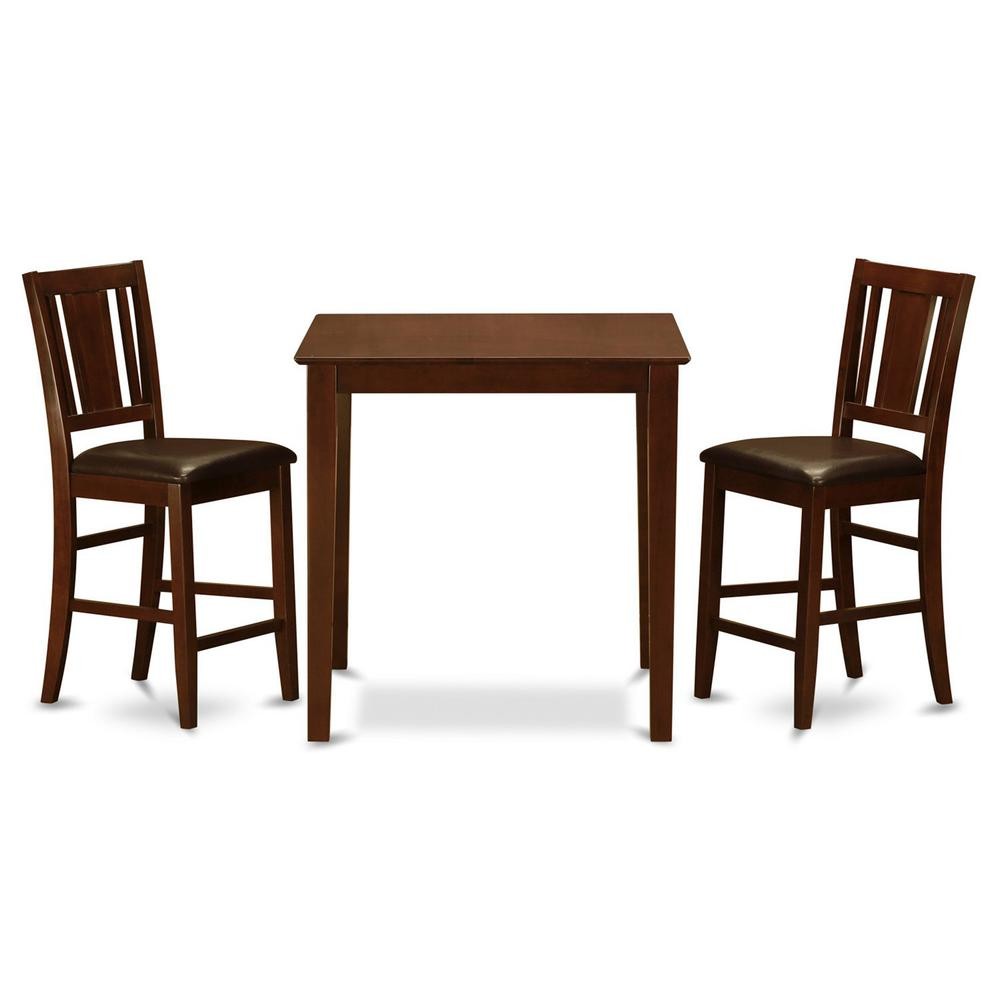 3  Pc  Counter  height  Table-pub  Table  and  2  Dinette  Chairs
