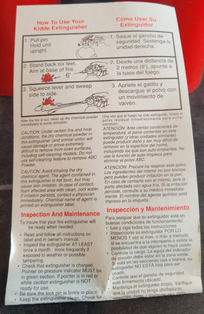 Kidde Fire Extinguisher 1-A:10-B:C Class - 2-Pack - 234211