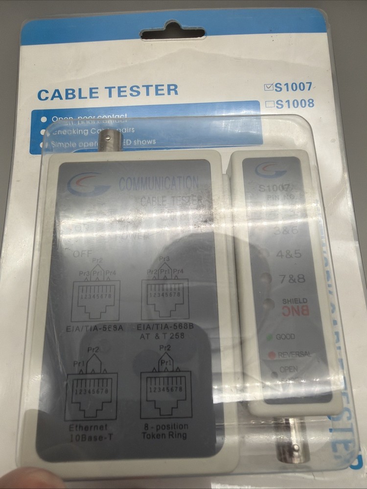 Network Cable Tester S 1007 New In Package