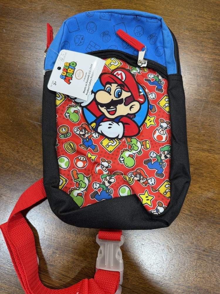 Super Mario Bioworld Sling Bag NWT