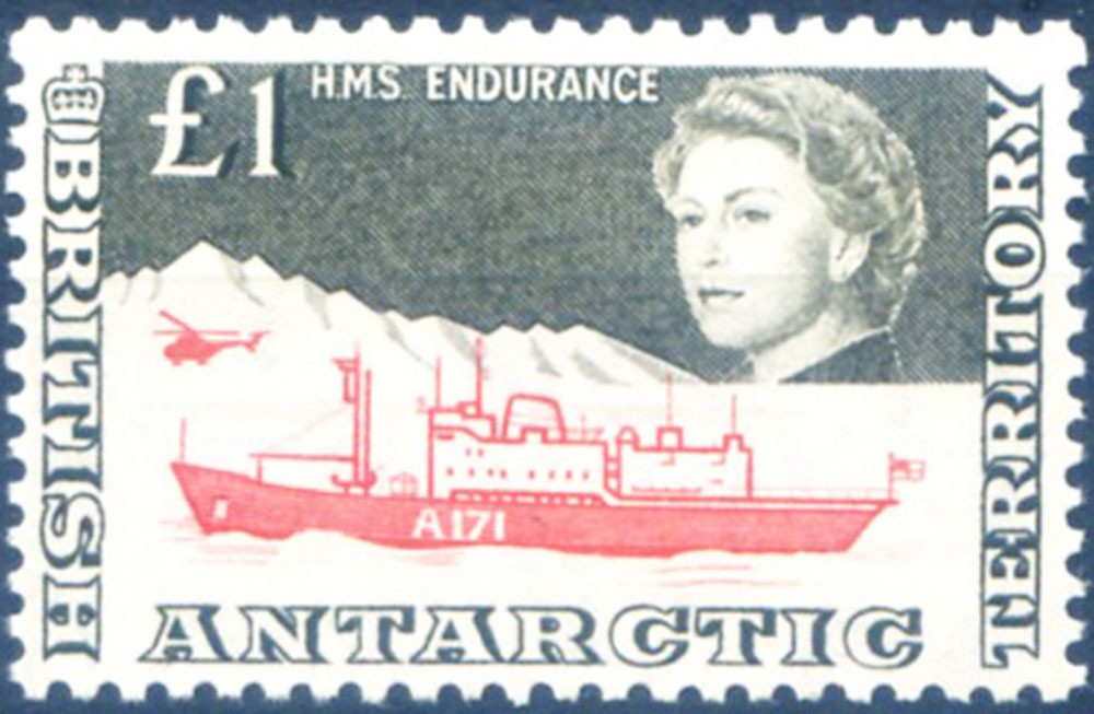 British Antarctic Territory. Definitive. 1969 'Endurance' Pound.