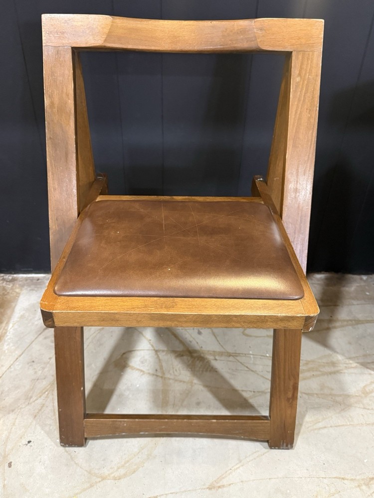 MCM Wooden Folded Chair