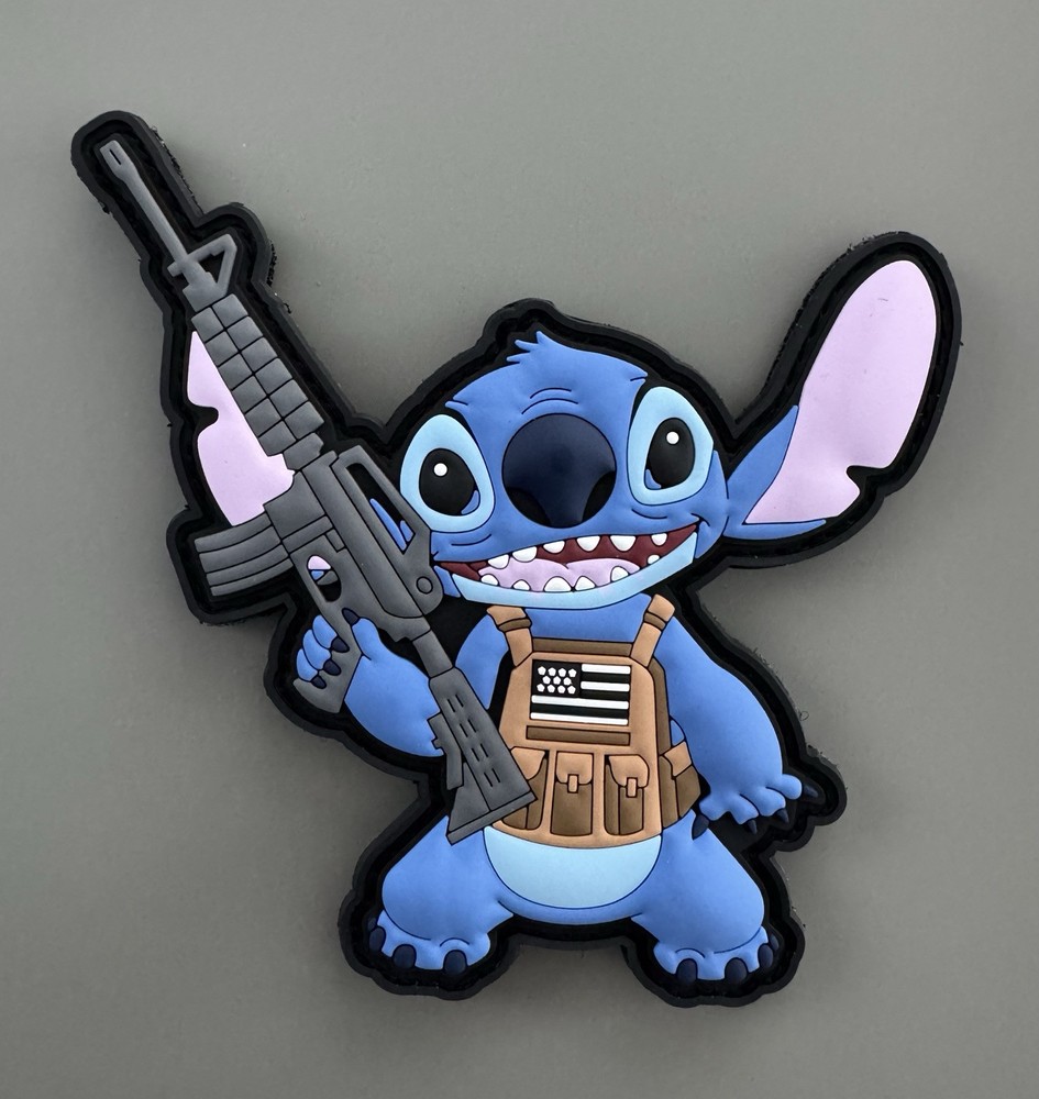 Tactical Stitch Rubber PVC Hook/Loop Morale Patch