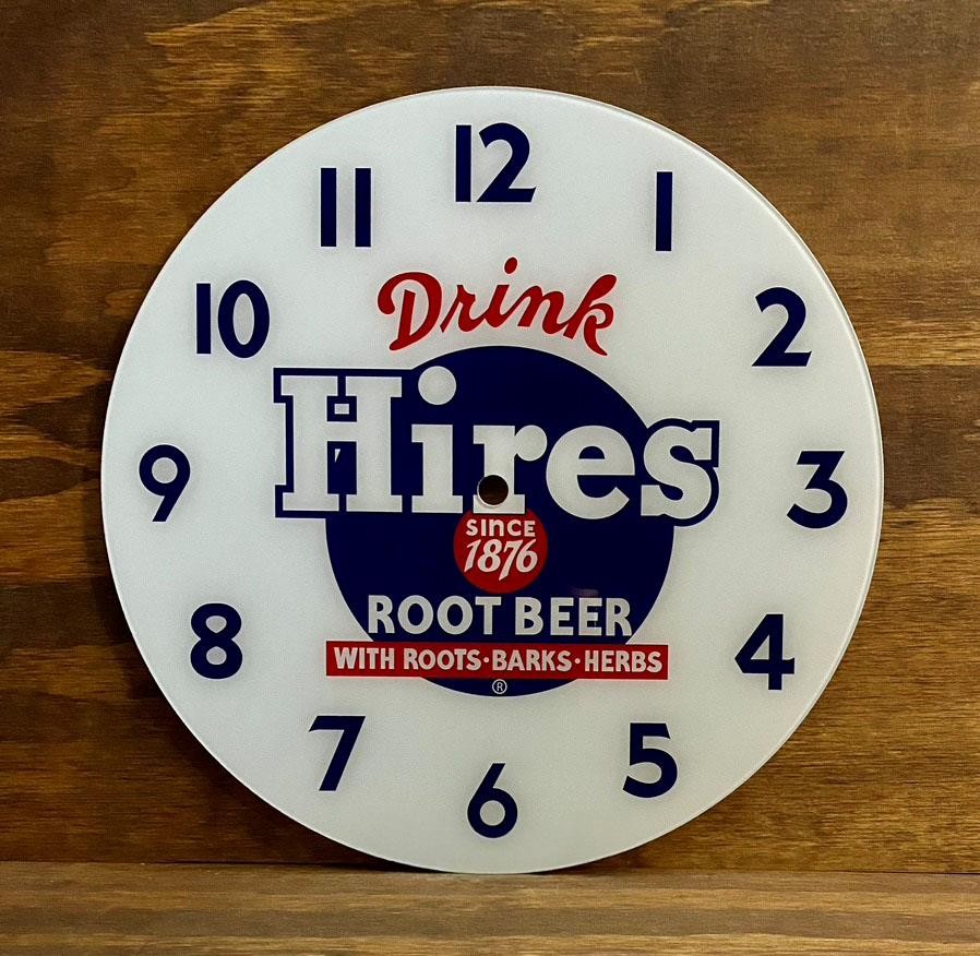 14-3/8" Hires Root Beer Round Replacement Clock Face for Pam Style Clock