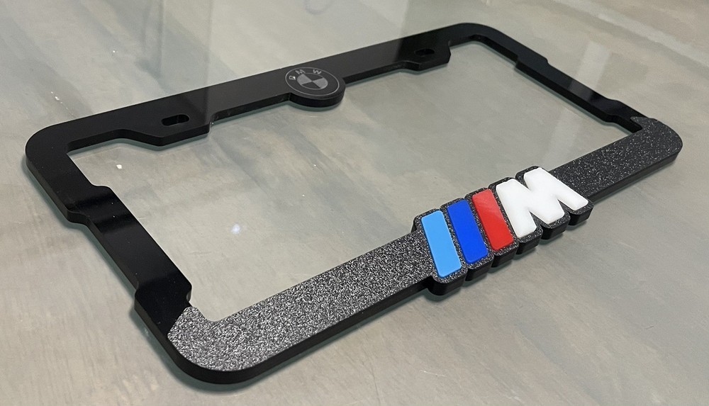 BMW M Acrylic License Plate Frame
