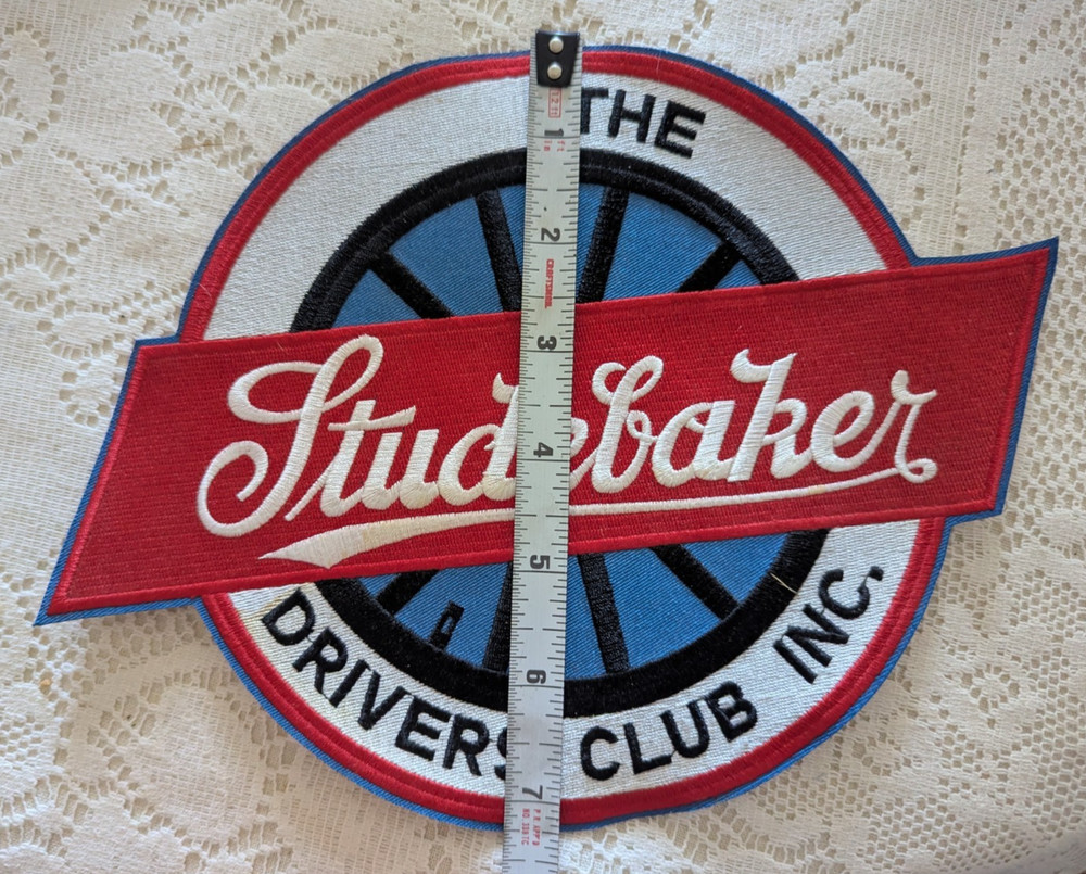 Studebaker Drivers Club Large 9" x 6" Jacket Patch
