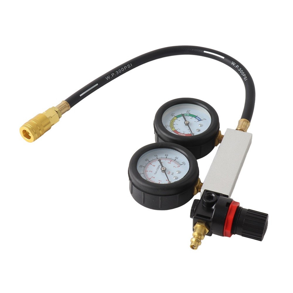 Cylinder Leak Down Tester Gasoline Engine Compression Gauge Detecting Accessory