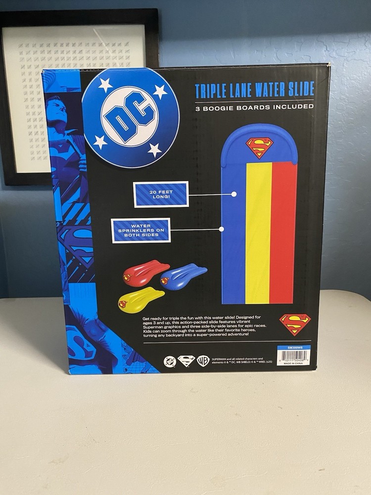 Superman Triple Lane Water Slide