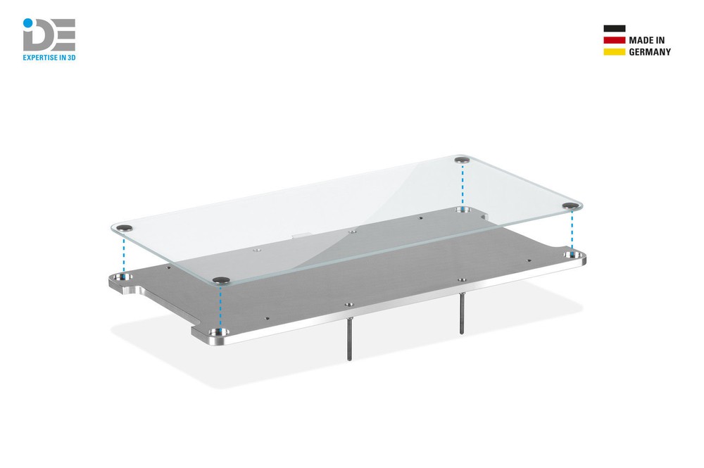 IDE Flashforge Creator Pro glass build plate upgrade HBP