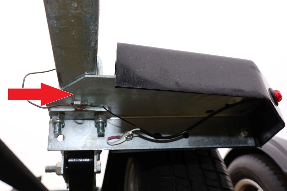 EZ Loader Boat Trailer 2" Frame Step Bracket for Composite Fenders on 14" Wheels