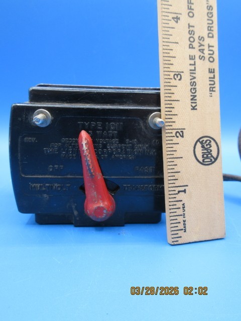 Lionel Type 1011 Multi Volt Transformer Post War Era