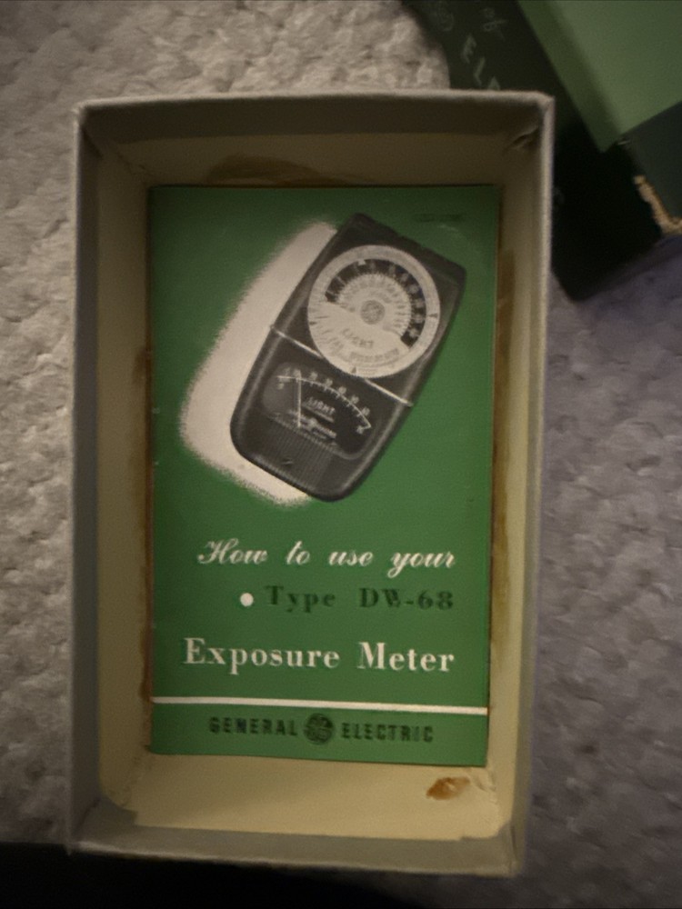 GE exposure Meter Type DW-68 General Electric Original Box
