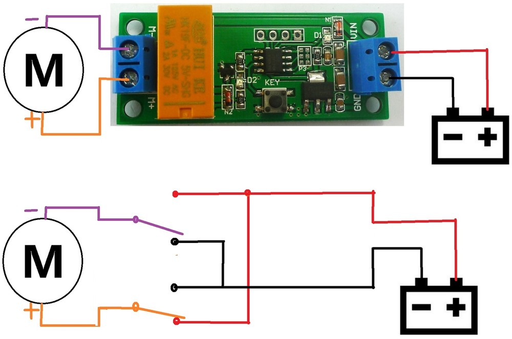 5 PCS DC 5V-12V Motor Reversible Controller Time adjustable Delay Relay Switch