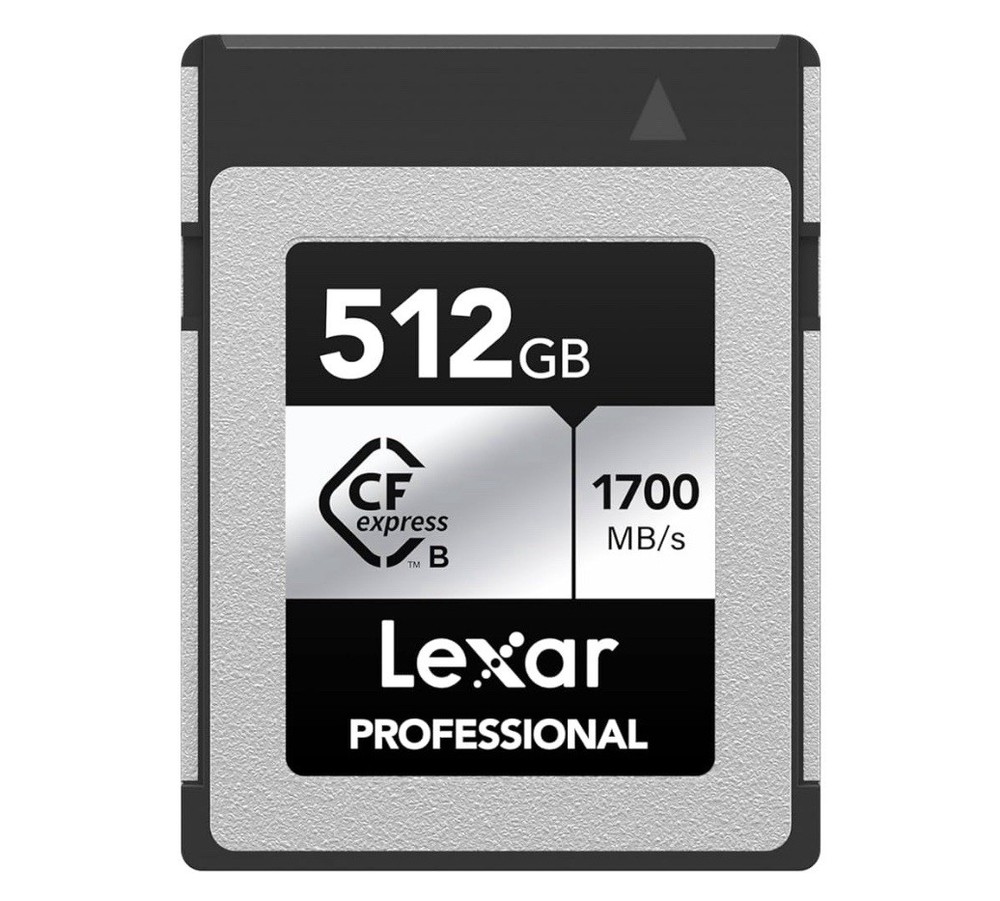 Lexar 512GB Professional Silver SE CFexpress Type B 512GB, Silver/Black
