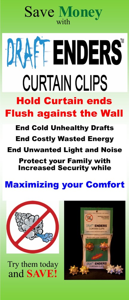 Draft Enders Curtain Clips