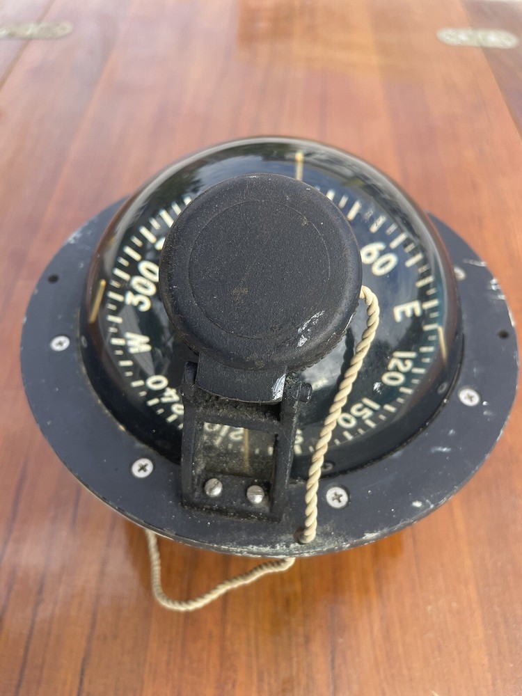 VINTAGE DANFORTH CONSTELLATION BINNACLE MOUNT COMPASS WITH 5" CARD