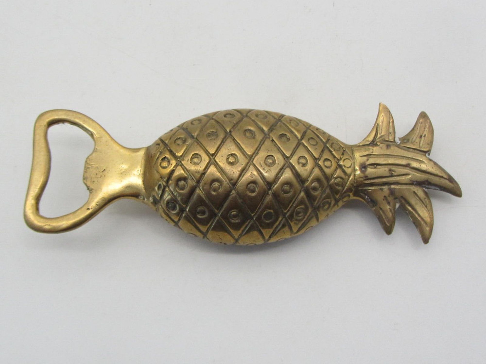 Vintage Solid Brass Pineapple Bottle Opener