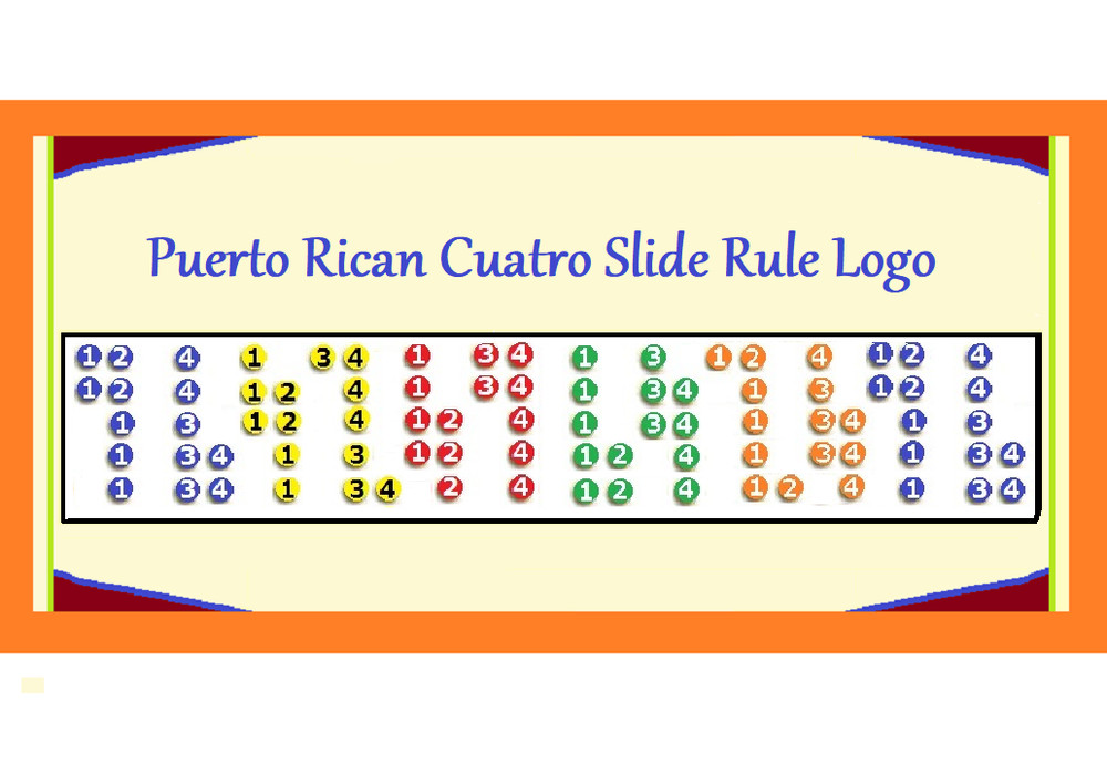PUERTO RICAN CUATRO 5 POSITION LOGO REFRIGERATOR MAGNET