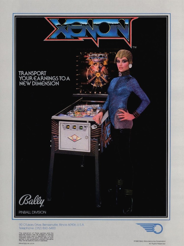 1980 Bally Xenon Pinball Machine Rubber Ring Kit