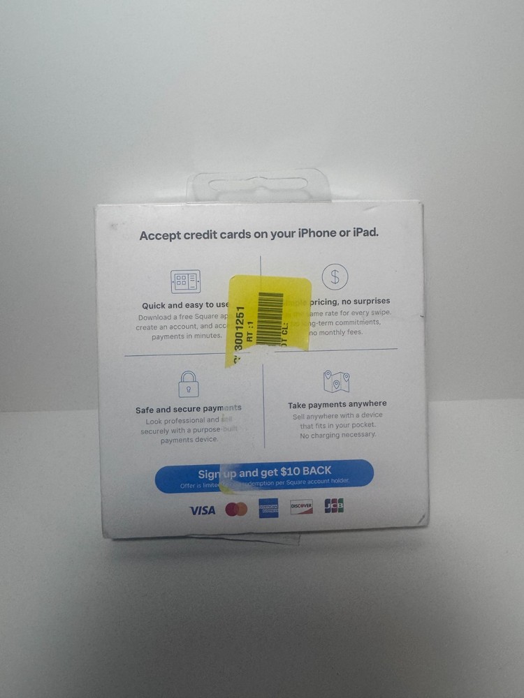 NEW Square - Magstripe Reader with Lightning Connector - Glossy White