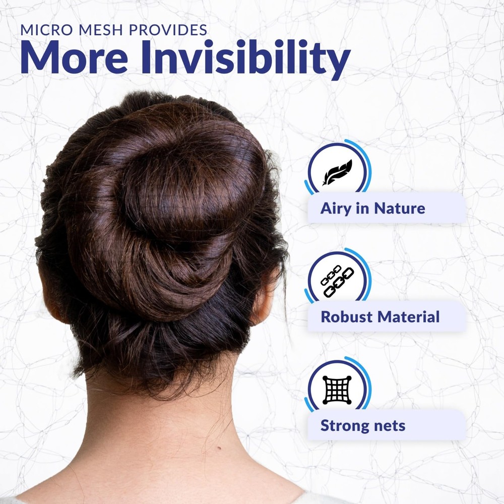 100 Pcs Brown Hair Nets 24 Invisible for Buns, Sleeping, Kitchen Use