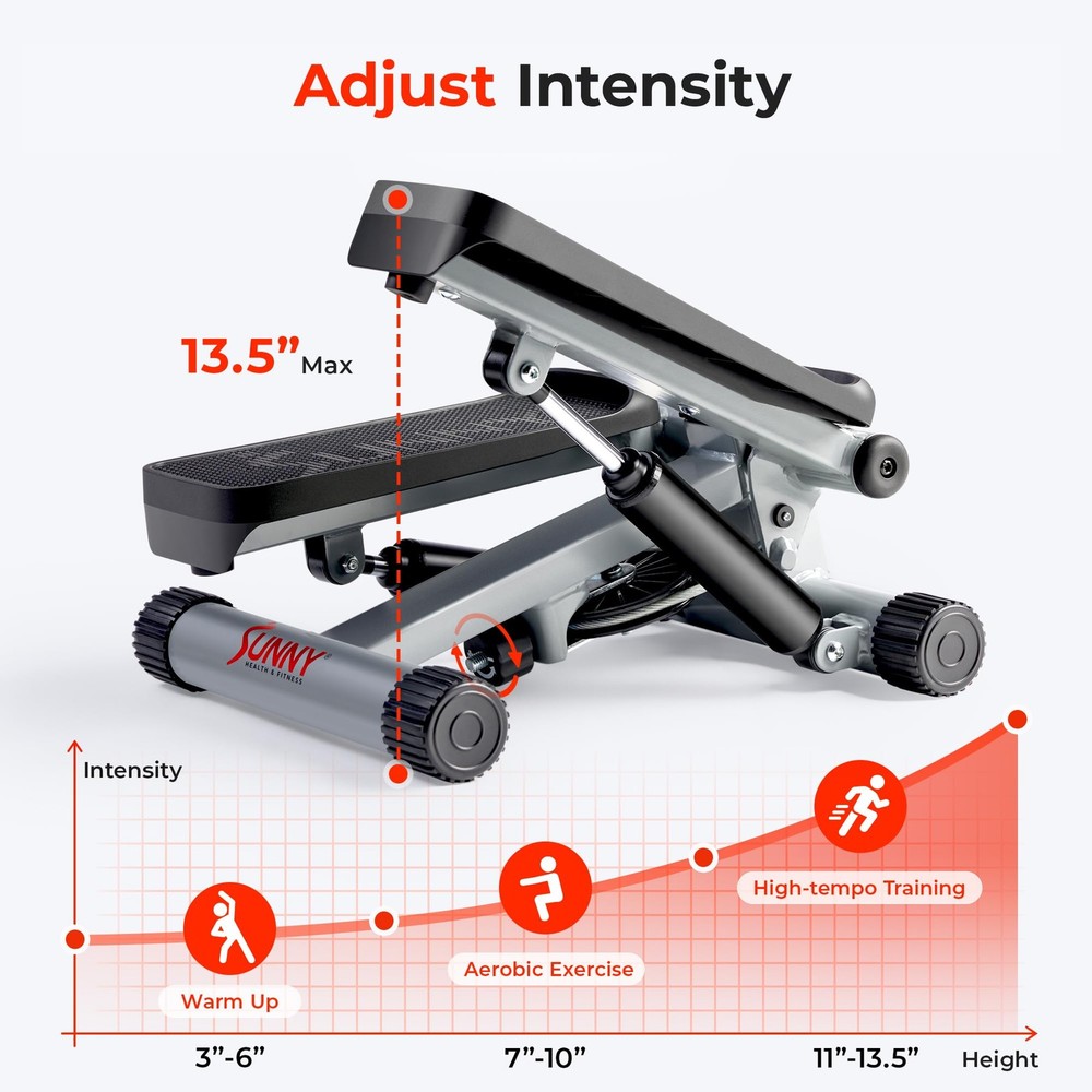 Mini Stepper Exercise Machine Stair Step Workout Resistance Band Over 300lb
