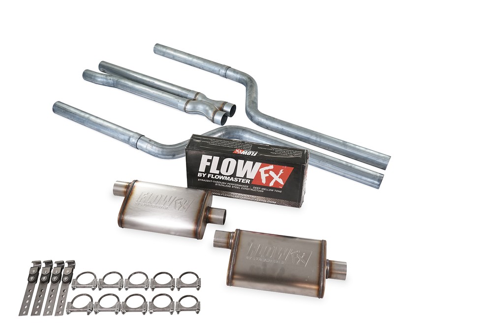 09-18 Dodge Challenger 5.7L V8 2.5" Dual Exhaust Kit Flow FX Rear Exit