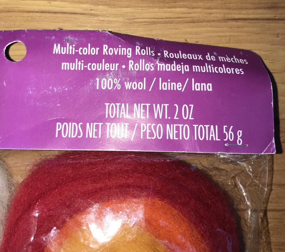 Feltworks Roving Rolls 2oz 4/Pkg Multicolor 088677736354