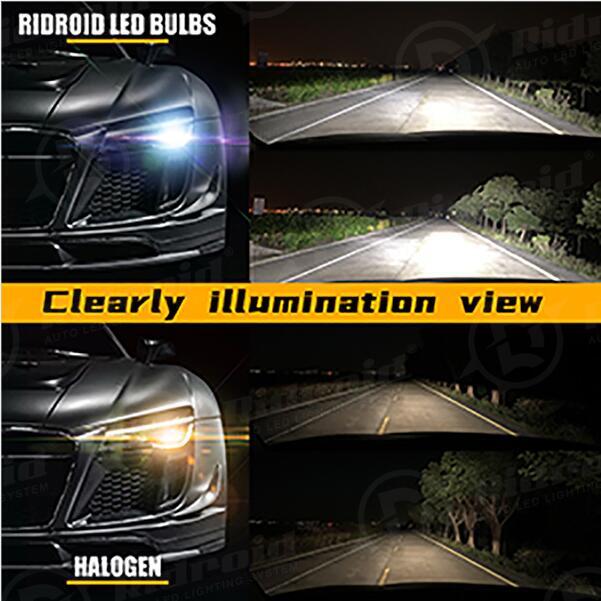 RIDROID 9006 LED Headlight Bulb Conversion Kit Low Beam White Super Bright 6500K
