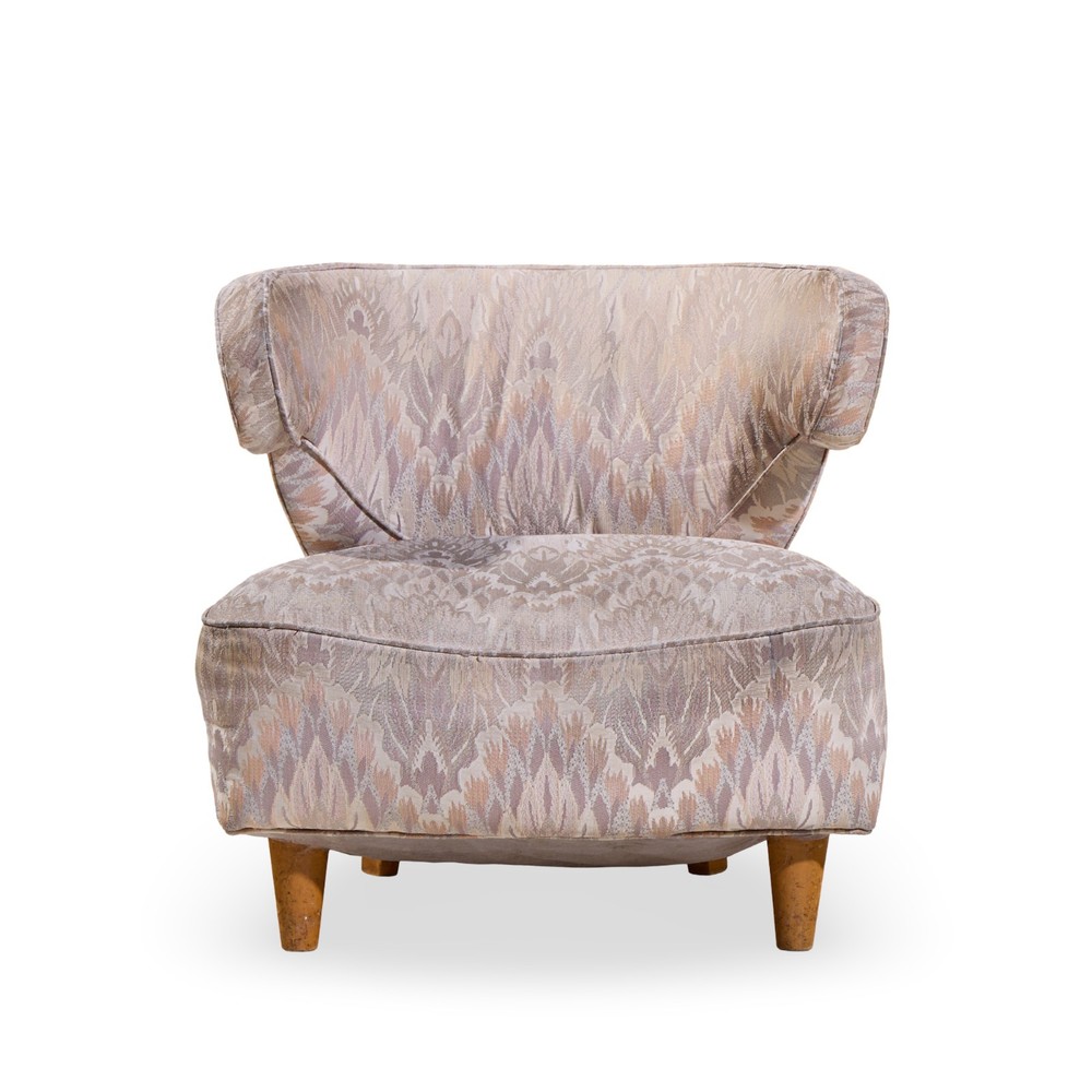 Paul Laszlo Mid Century Scroll Lounge Chairs - Pair
