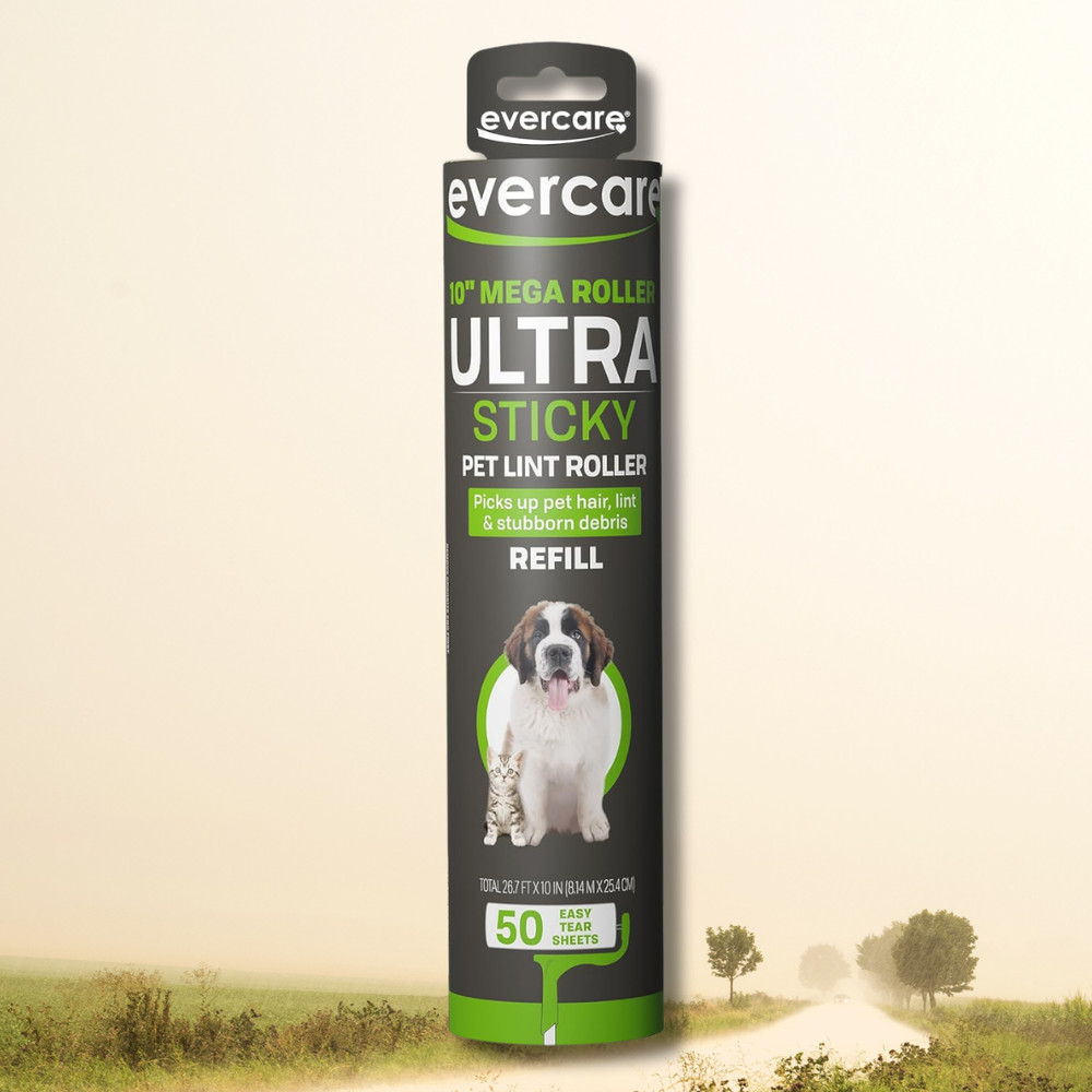 Mega Floor & Large Surface Cleaning Lint Roller Refill 50 Large Sheets